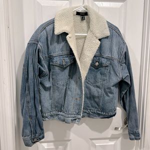 Forever 21 Fur Jean Jacket